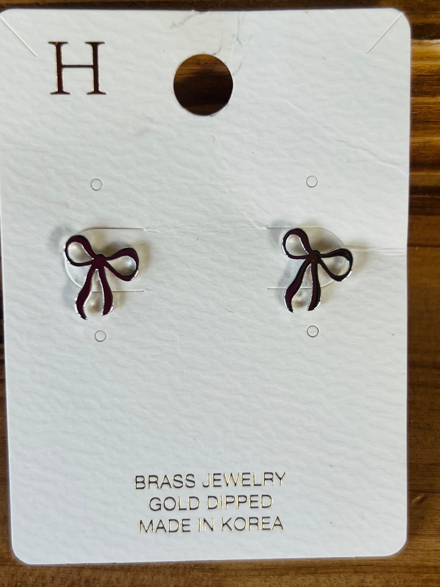 Silver Bow Earrings