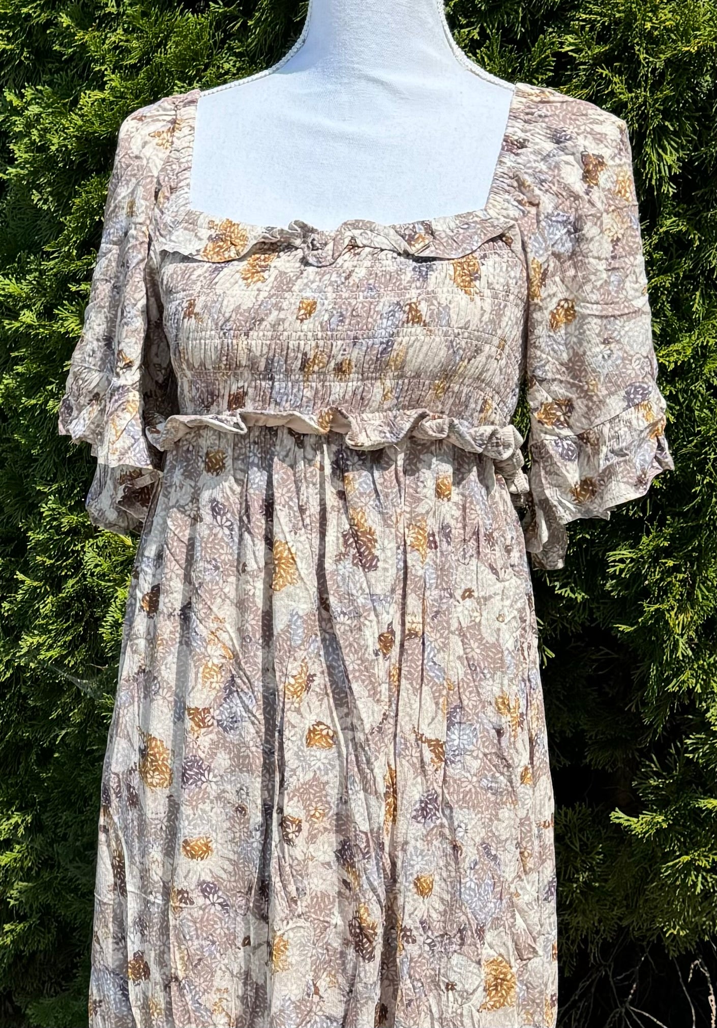 Fall Into Floral Dress