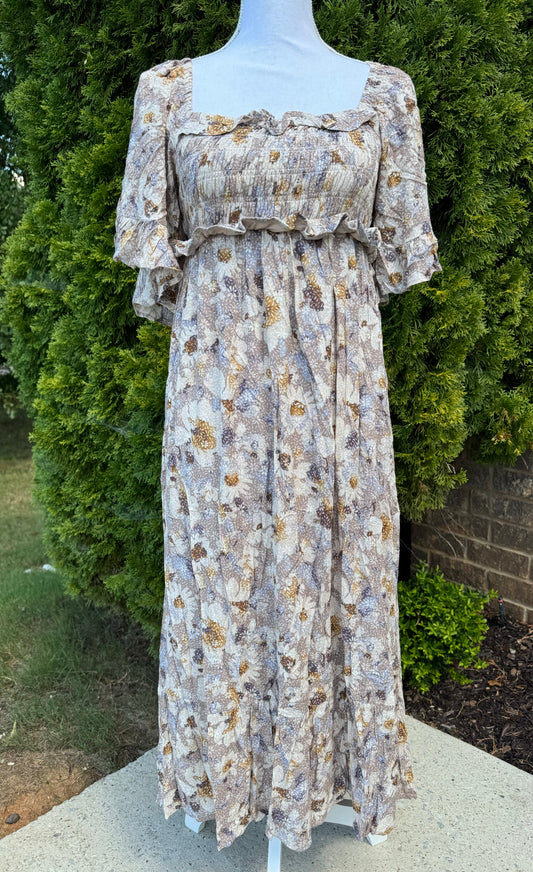 Fall Into Floral Dress