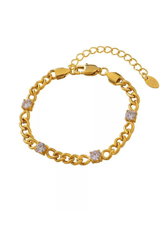 Carrie Diamond Chain Bracelet