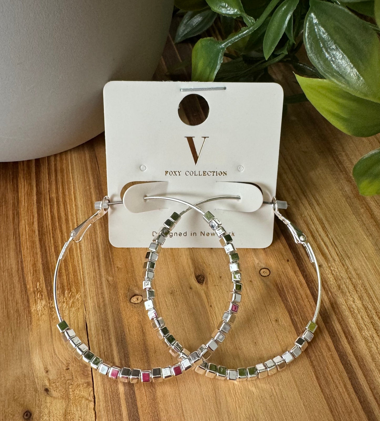 Shimmer Foxy Hoops