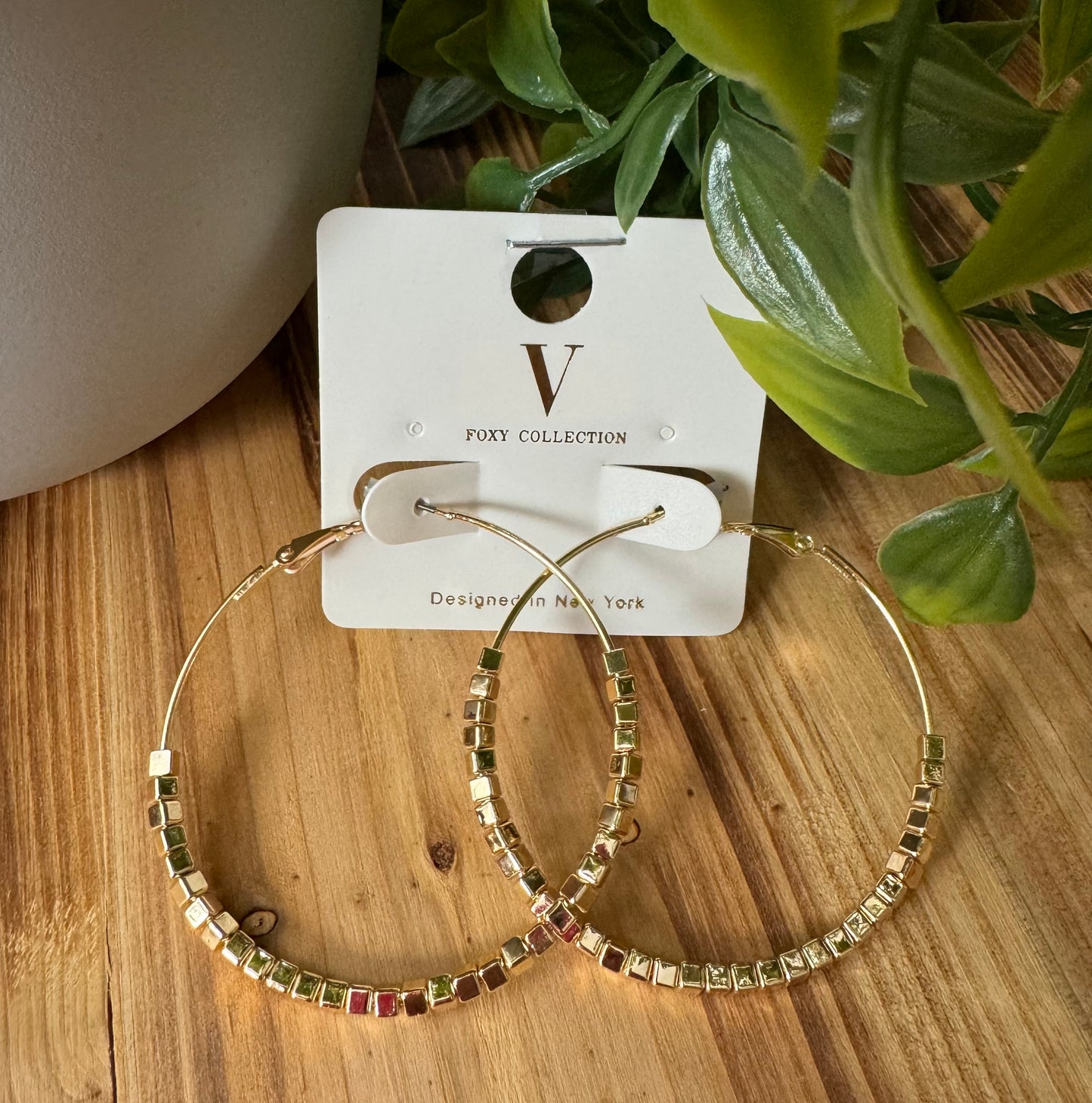 Shimmer Foxy Hoops