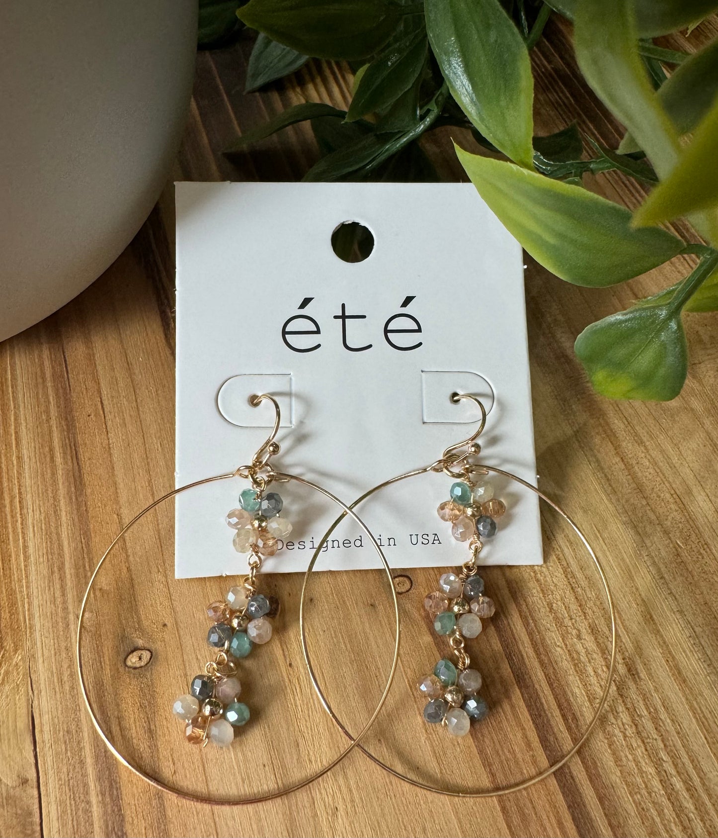 Victoria Beaded Floral Earrings