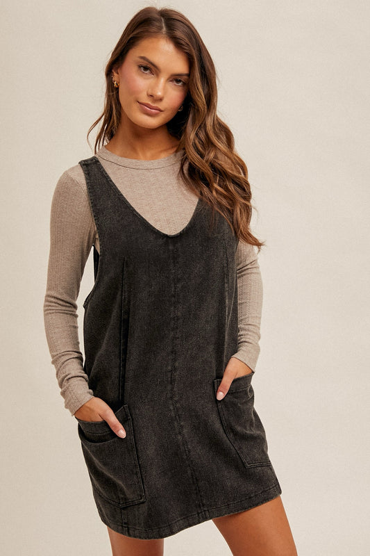 Alexi Twill Overall Dress