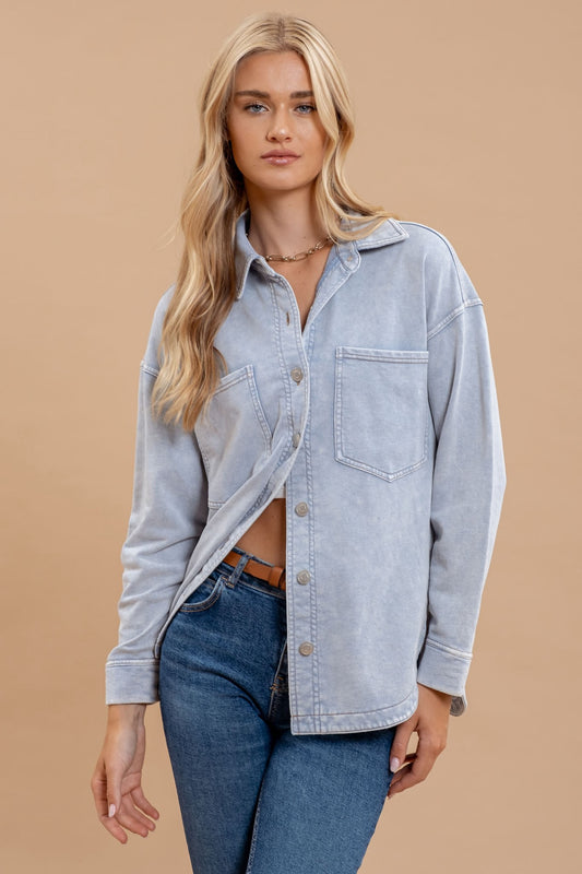 Courtlin Chambray Top