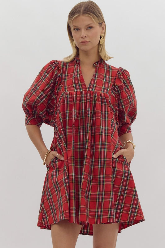 Christmas Plaid Dress