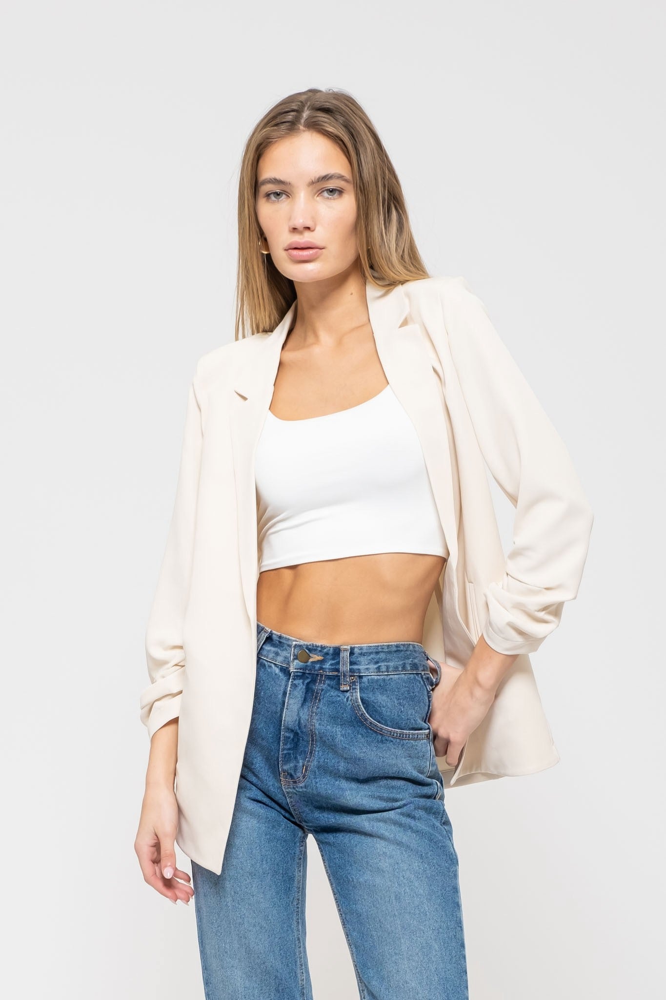 Paityn Blazer-                                                      (Hunter, Ivory)