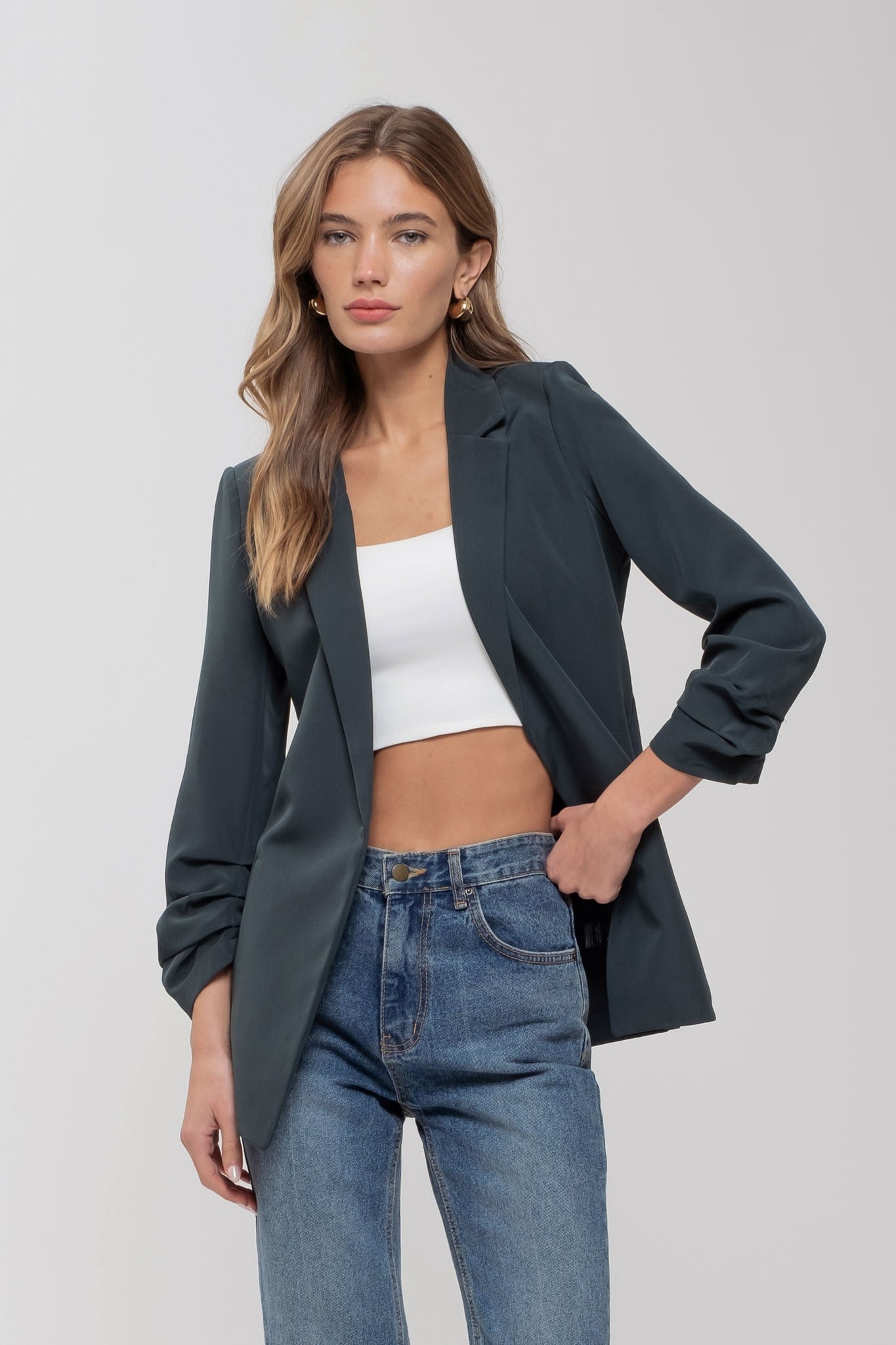 Paityn Blazer-                                                      (Hunter, Ivory)