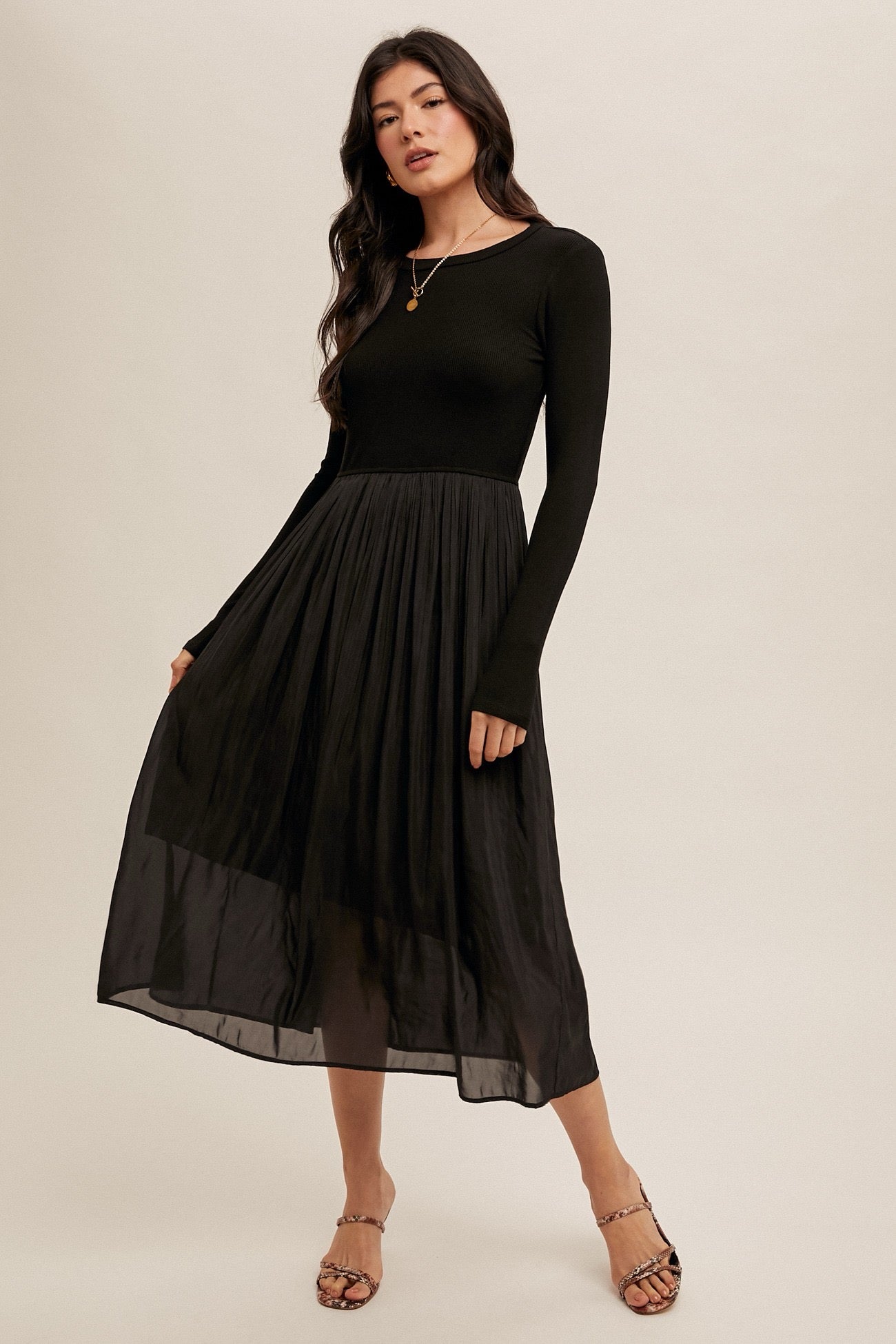 Haven Dress (Available in Black & Winter Pine)