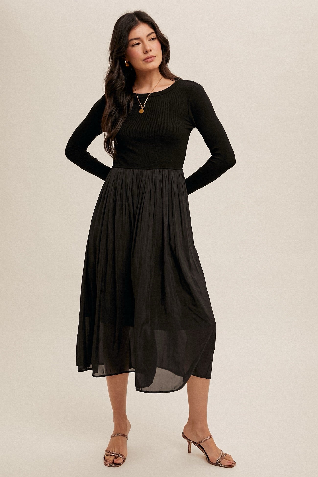 Haven Dress (Available in Black & Winter Pine)