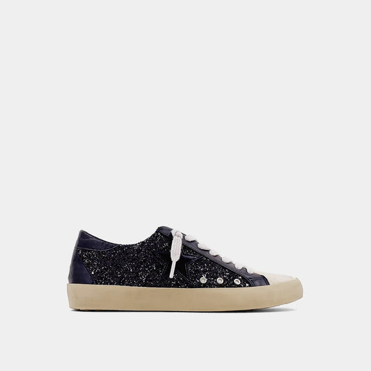 Paula Black Shimmer Sneakers