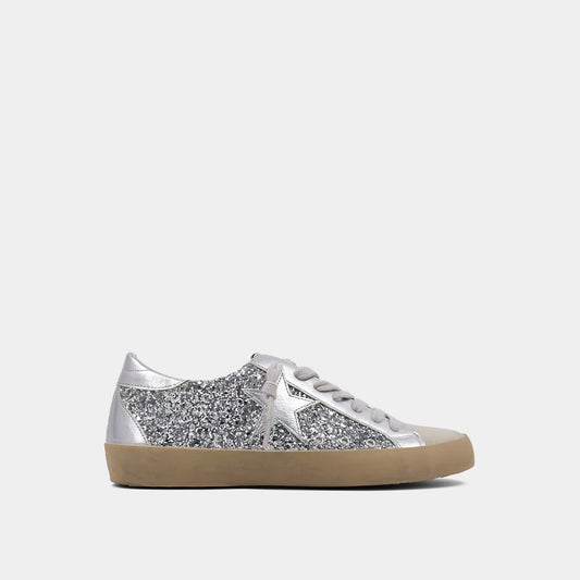 Paula Silver Shimmer Sneakers