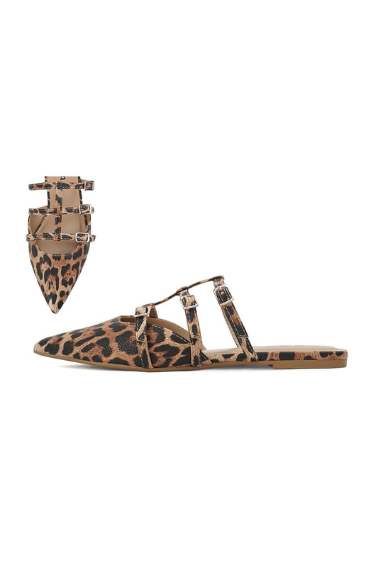 Leopard Flats Mules