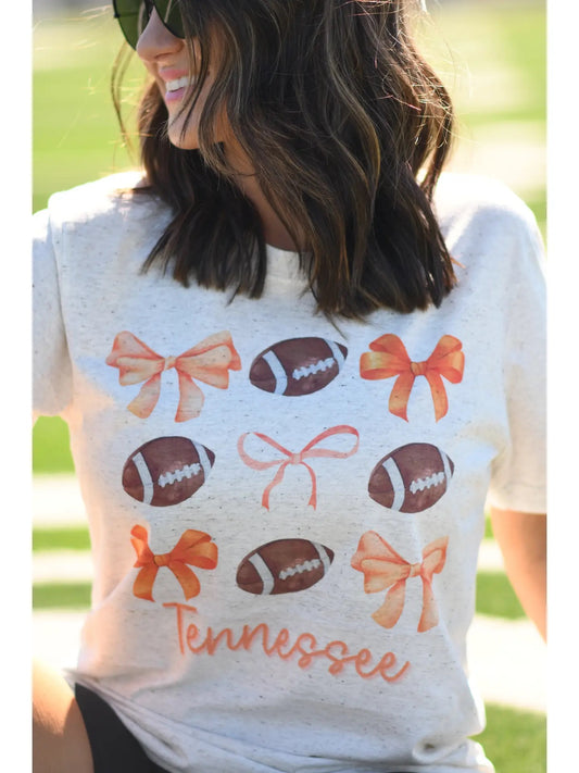 Football & Bows Tee